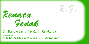 renata fedak business card